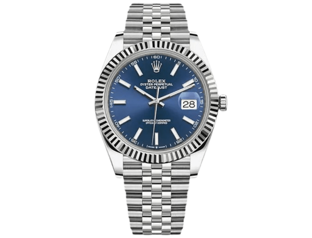 Premium Swiss Automatic Rolex Datejust Homage Men's Watch Blue Dial
