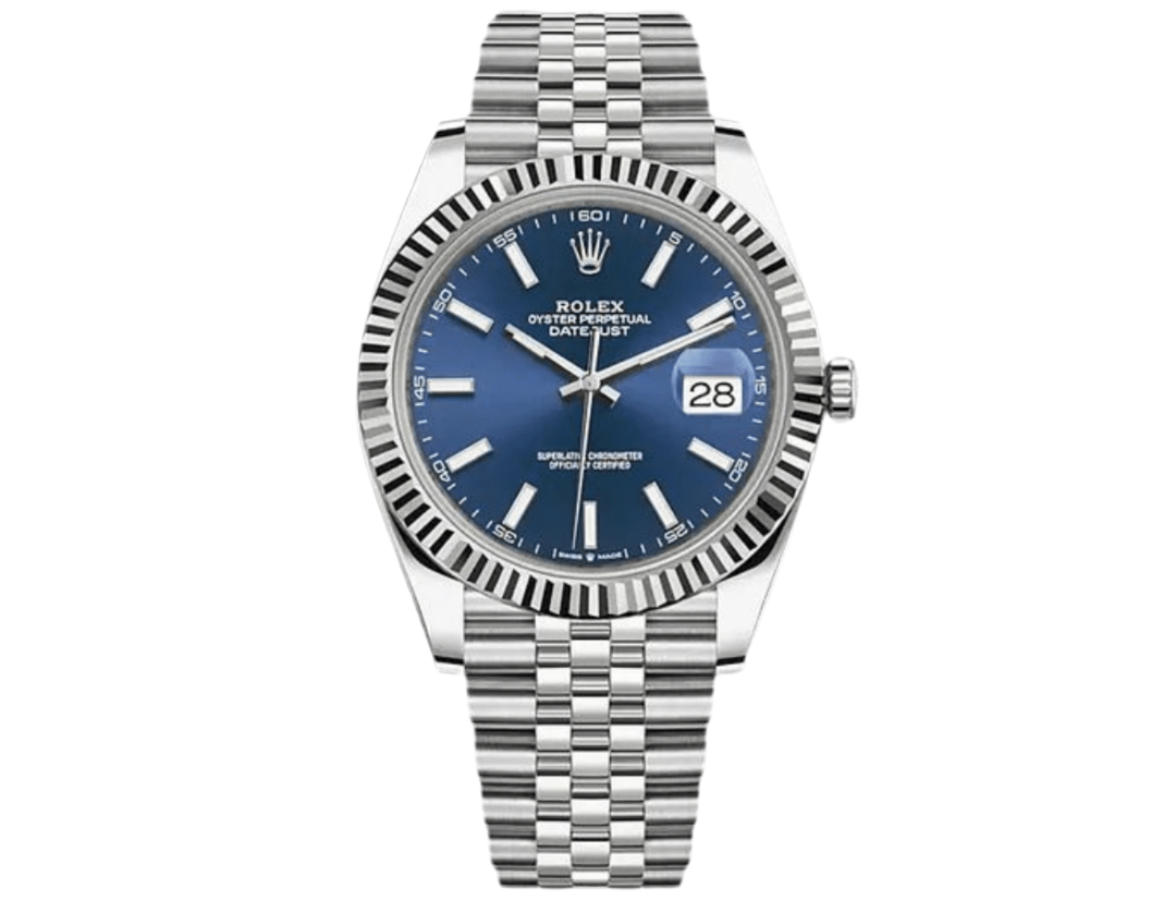 Premium Swiss Automatic Rolex Datejust Homage Men's Watch Blue Dial