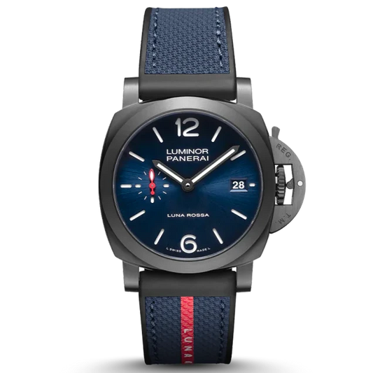 Panerai Luminor Quaranta Steel DLC Luna Rossa PAM01408 Super Clone Swiss Machine